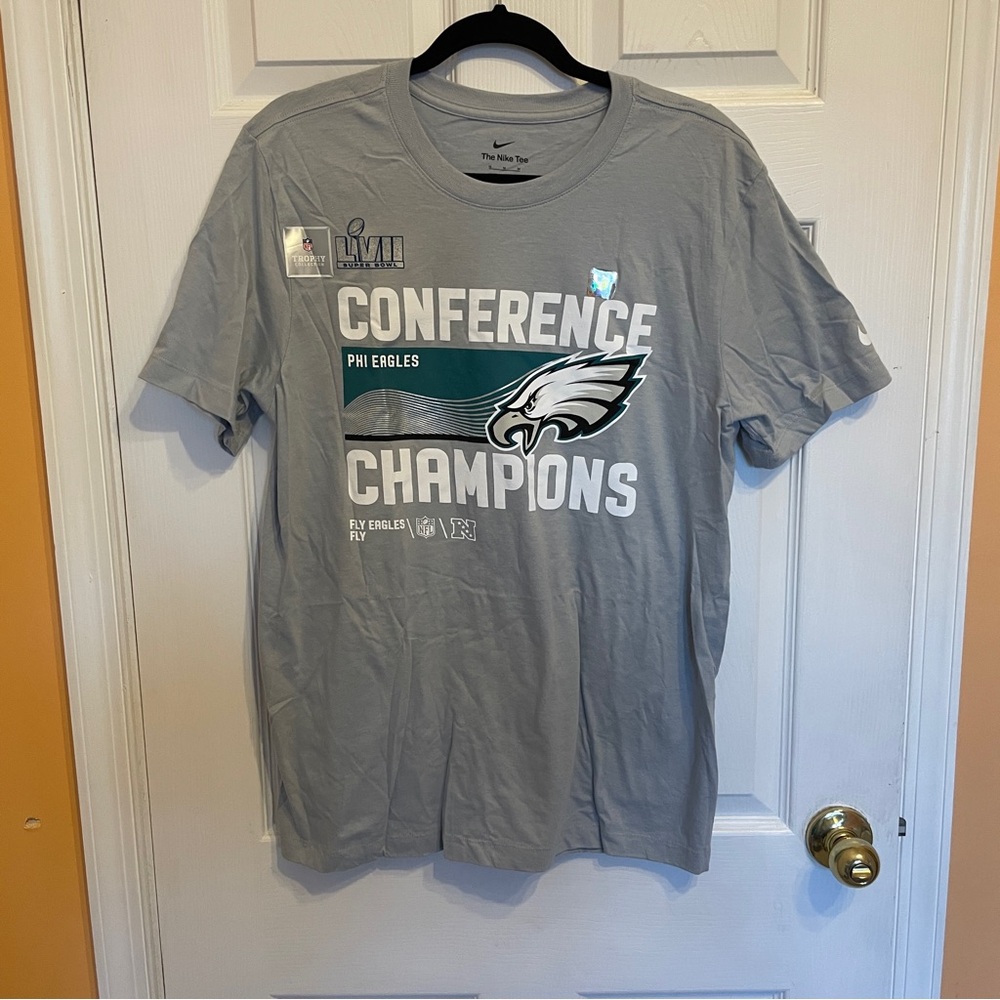 Nike Philadelphia Eagles Men's Gray Conference Champions T-Shirt